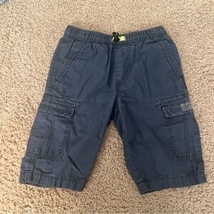 UnionBay Boys Navy Cargo Pull-On Shorts Size Small (7/8)